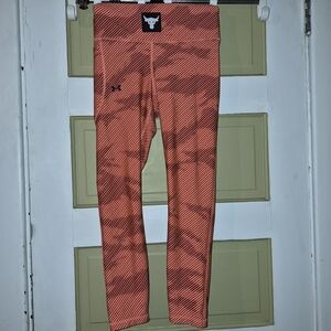 Under Armour Women's Rock Ankle Legging Medium ELECTRIC TANGERINE